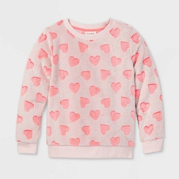 Cat & Jack Other - Girls' Printed Sherpa Pullover - Cat & Jack
